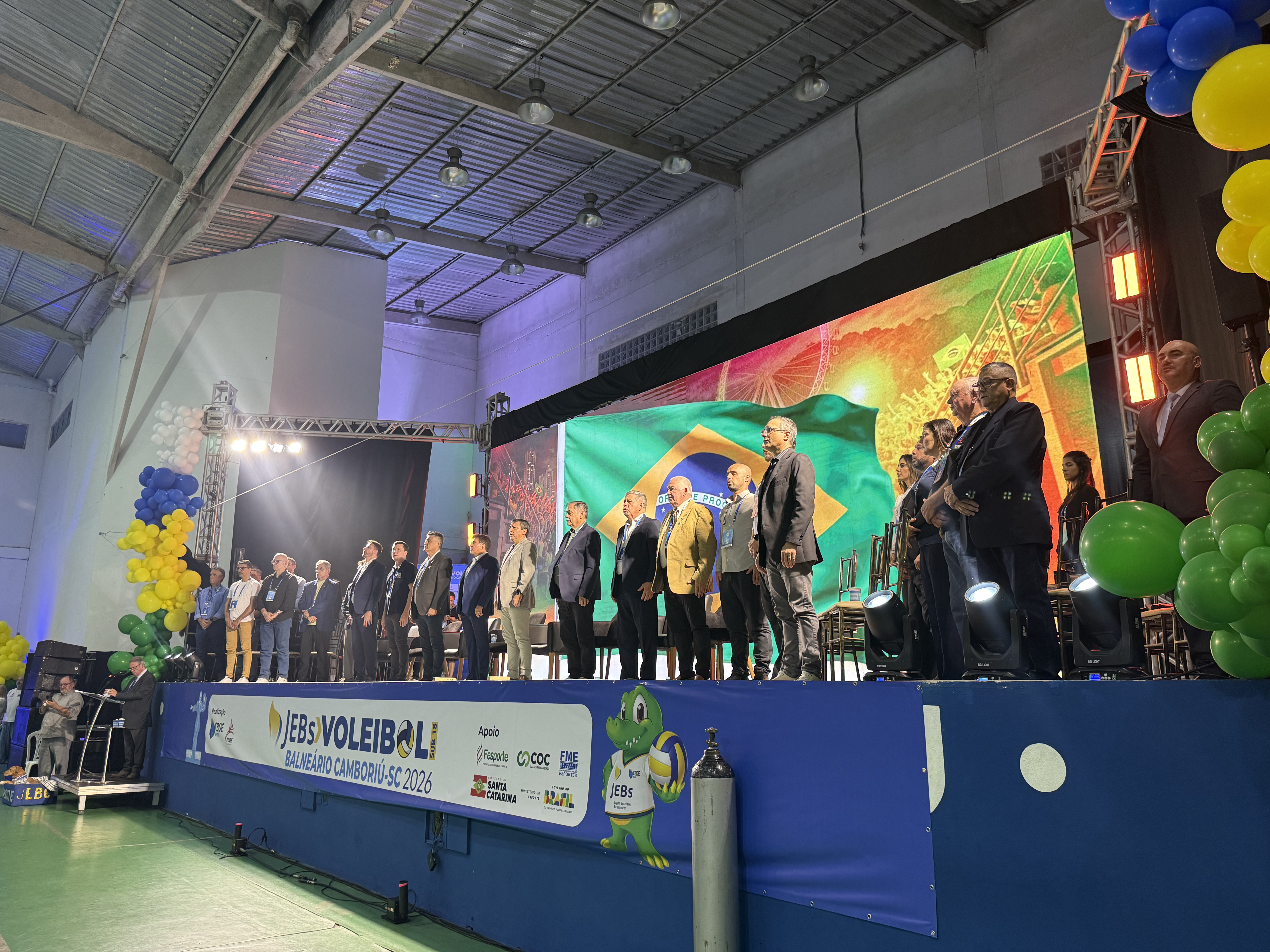 Cerim�nia marca in�cio dos Jogos Escolares Brasileiros de Voleibol Sub-18 em BC