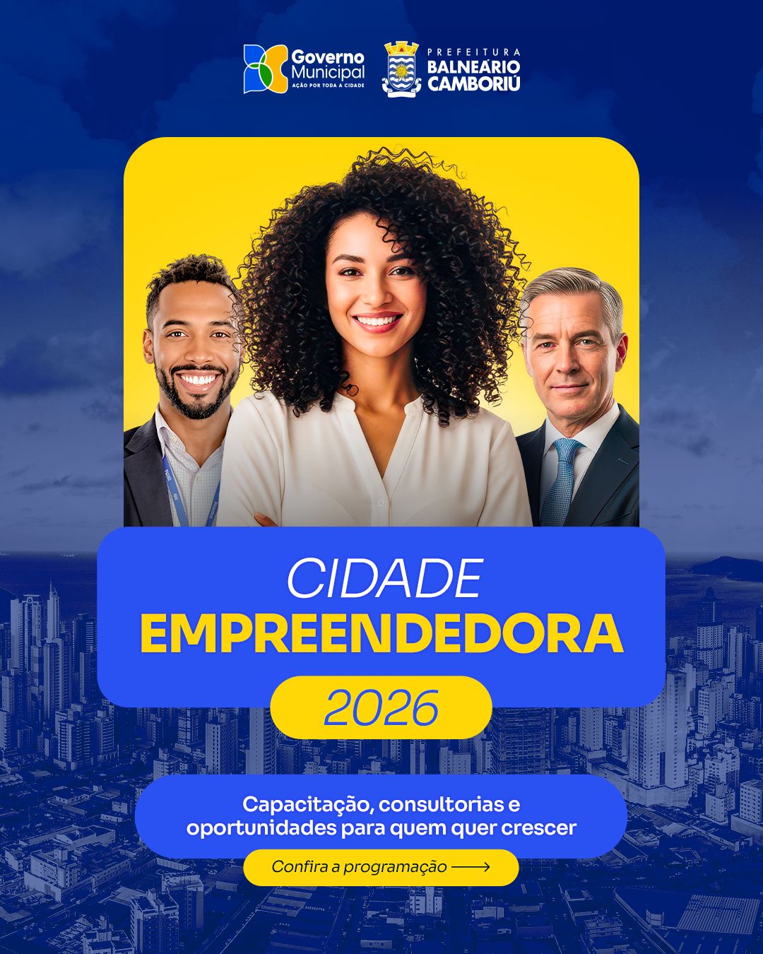 Programa Cidade Empreendedora 2026 divulga agenda de atividades para maio e junho