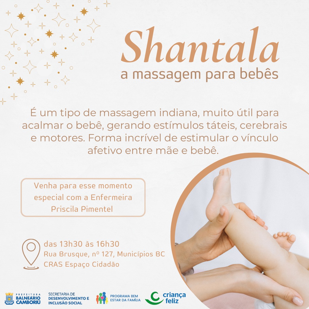 Programas Bem Estar da Família e Criança Feliz promove massagem shantala nos bebês | SC Hoje News Notícias de Santa Catarina - SC HOJE News